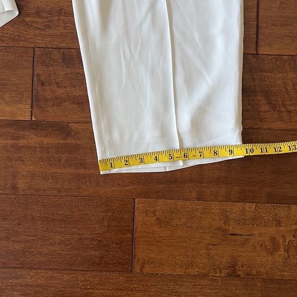 Eileen Fisher Silk Georgette Crepe Cropped Pant Size L - Picture 9 of 13